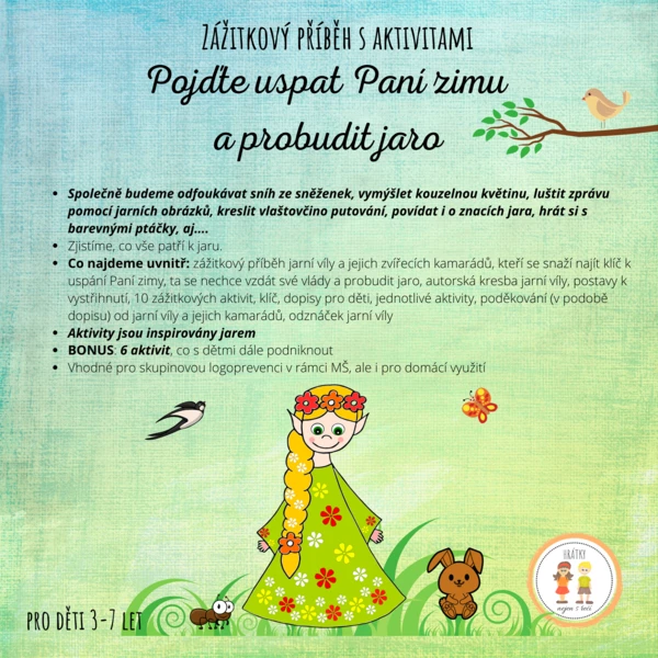 Pojďme uspat Paní zimu a probudit jaro - zážitkový příběh s aktivitami 1