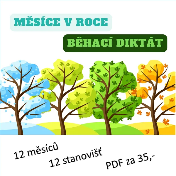 Měsíce v roce - běhací diktát 1