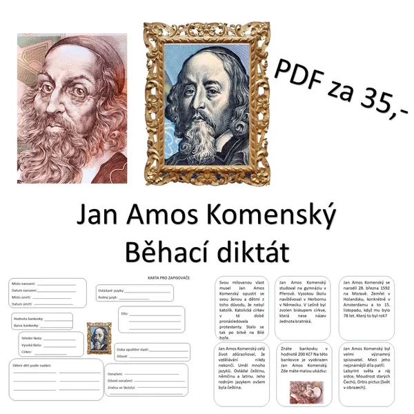 Jan Amos Komenský - Běhací diktát 1
