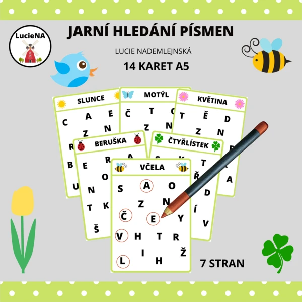 Jarní hledání písmen 1