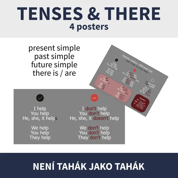 SIMPLE TENSES - present, past, future + vazba there is / are 1