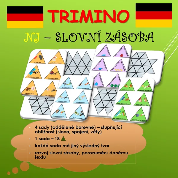 TRIMINO - slovní zásoba, čtení 1