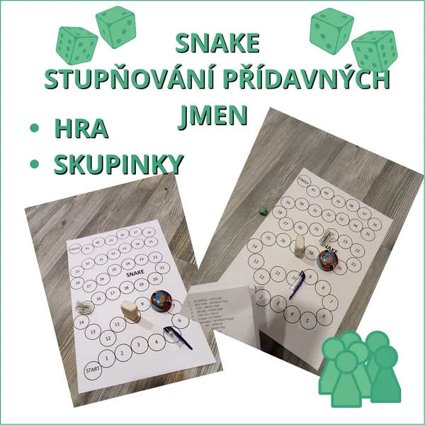 Snake - STUPŇOVÁNÍ PŘÍDAVNÝCH JMEN 1