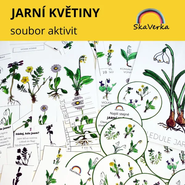 JARNÍ KVĚTINY - soubor aktivit 1