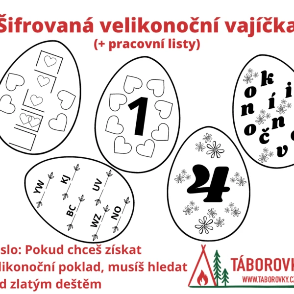 Šifrovací velikonoční vajíčka 1