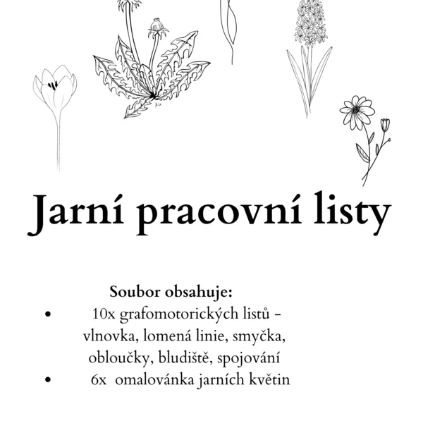 Jarní pracovní listy 1