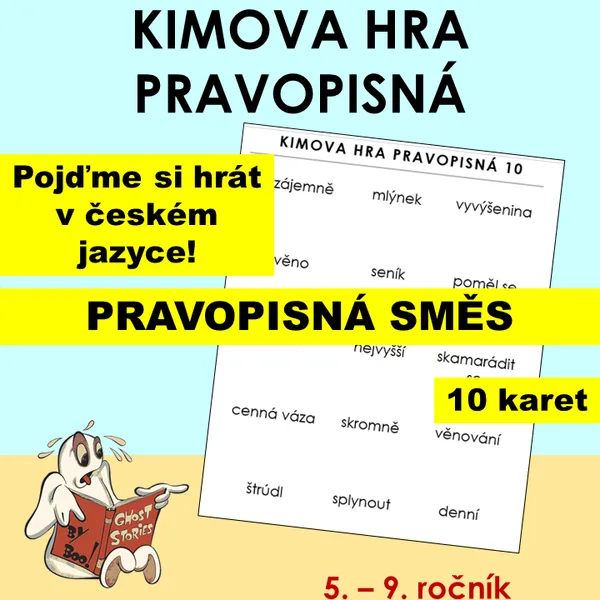 KIMOVA HRA  - PRAVOPISNÁ  SMĚS 1