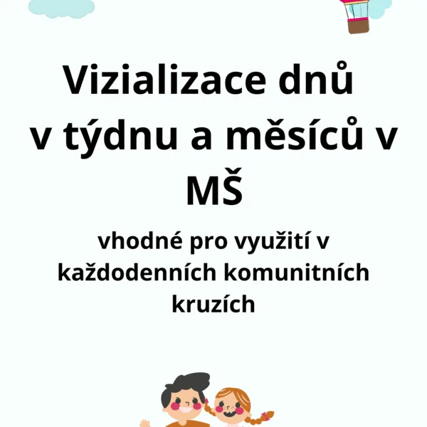 Vizializace dnů v týdnu a měsíců v MŠ 1