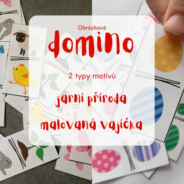 Jarní/velikonoční domino - 2 sady 1