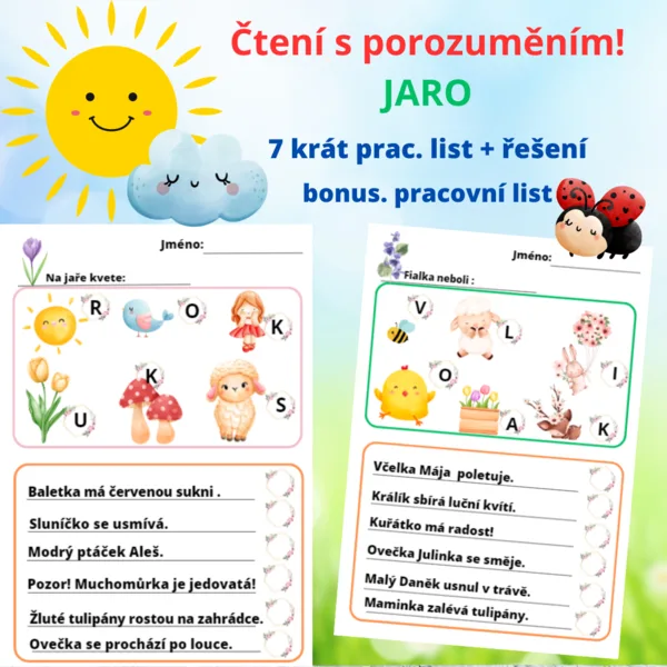 Čtení s porozuměním - Jaro! (1. a 2. třída) 1