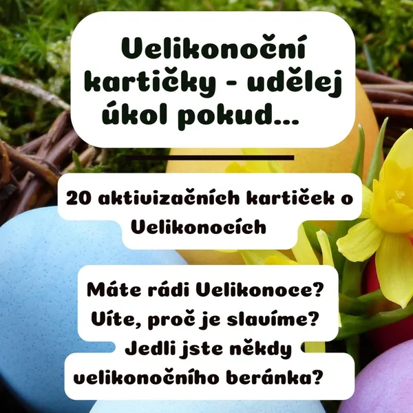 Velikonoční kartičky - udělej úkol, pokud...  1