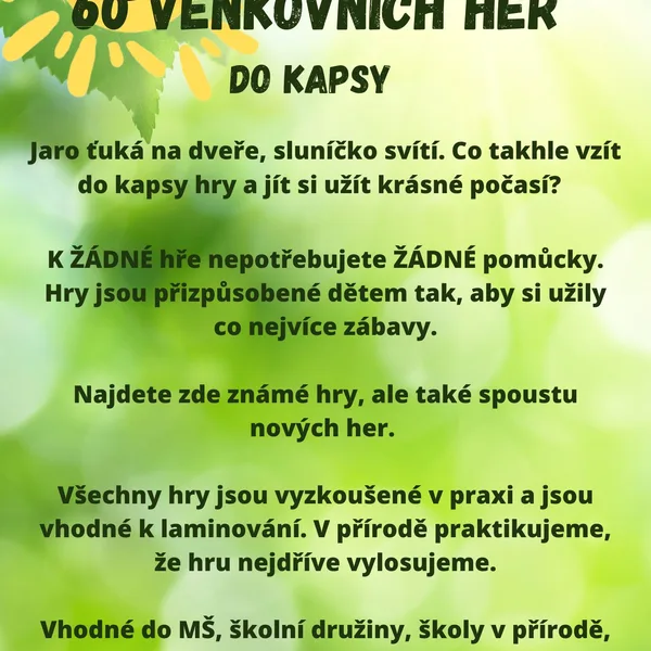 60 venkovních her do kapsy 1