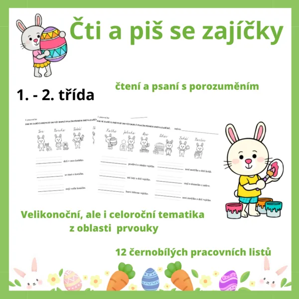 Čti a piš se zajíčky 1