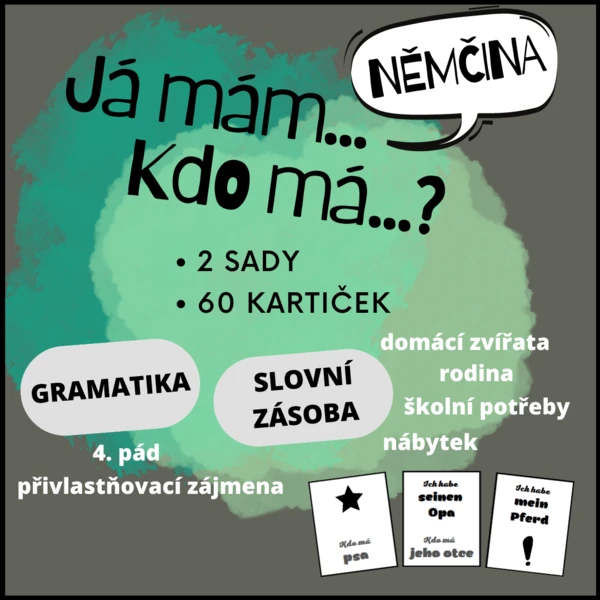 Já mám, kdo má - 4. pád a přivlastňovací zájmena 1
