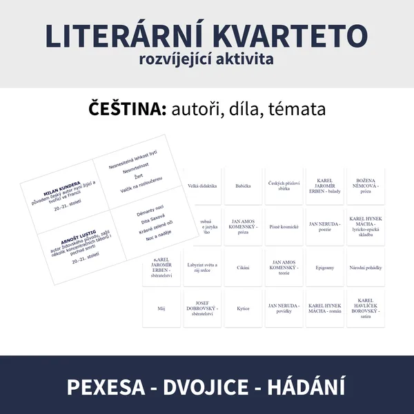 ČEŠTÍ SPISOVATELÉ A DÍLA - AKTIVITA KE KVARTETU (i bez) 1