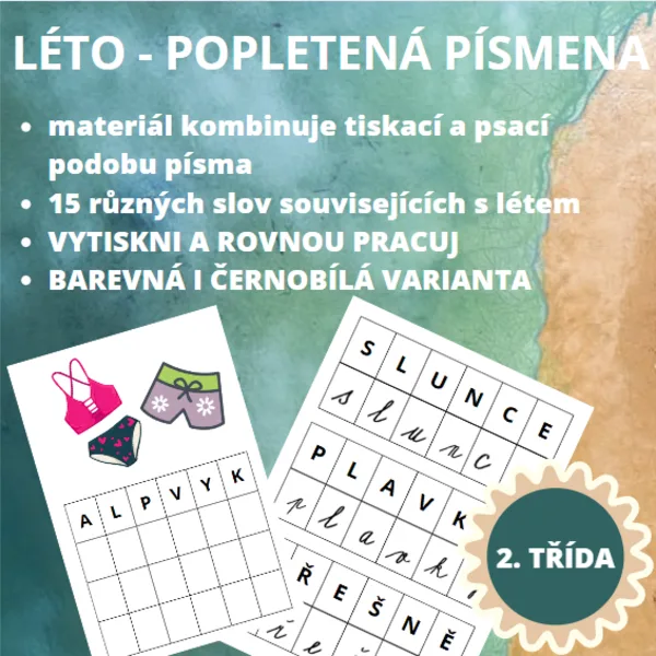 Léto - Popletená písmena 1