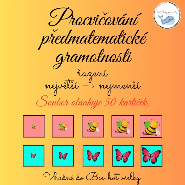 Procvičování předmatematické gramotnosti 🌳🐛 ➡️ řazení největší➡️ nejmenší 1