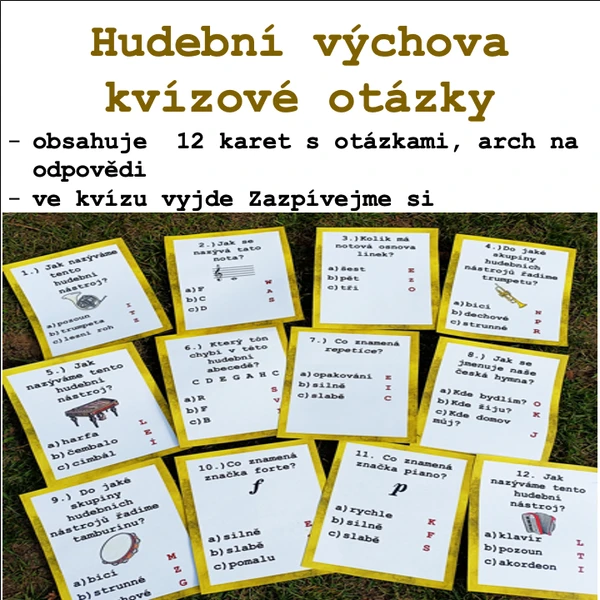 Hudební výchova - kvízové otázky 1