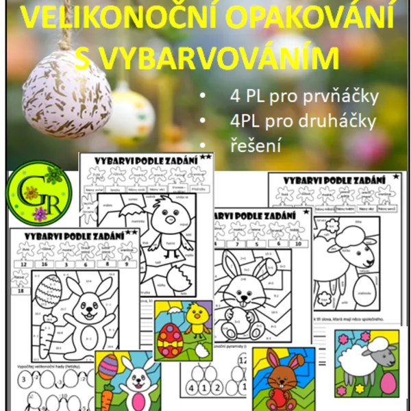 VELIKONOČNÍ OPAKOVÁNÍ S VYBARVOVÁNÍM 1