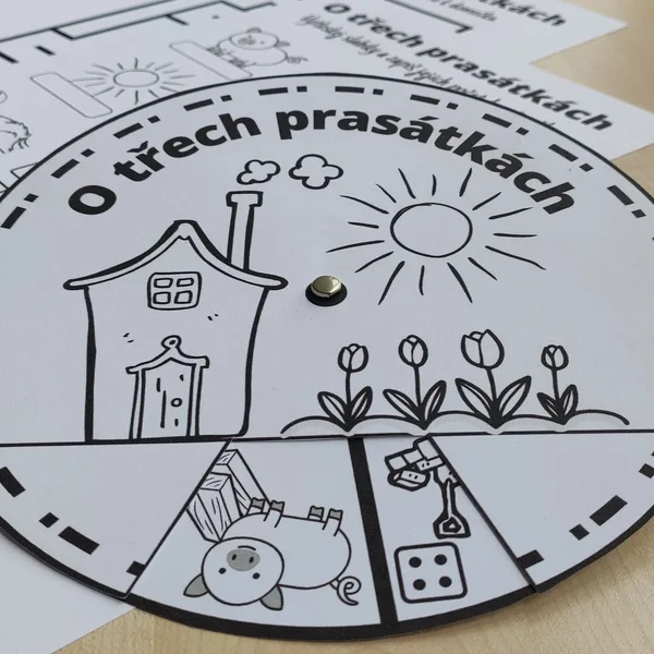 Pohádkové kolečko + pracovní listy - O TŘECH PRASÁTKÁCH  1