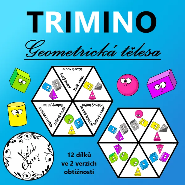 Trimino - Geometrická tělesa 1