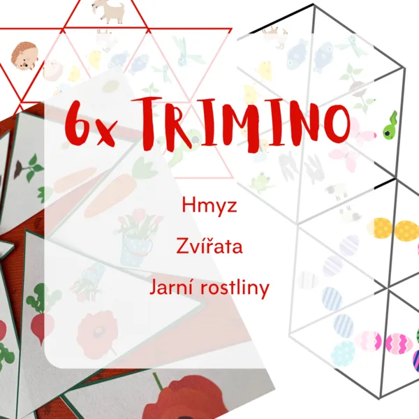 6x TRIMINO s jarní/velikonoční tématikou 1