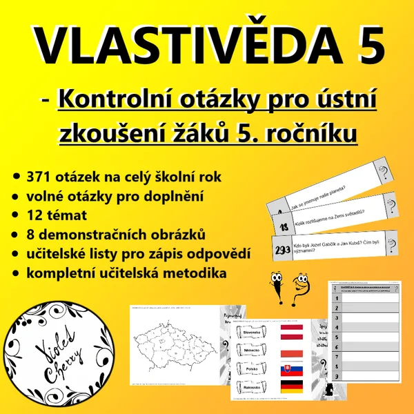 VLASTIVĚDA 5: Kontrolní otázky pro ústní zkoušení žáků 5. ročníku 1