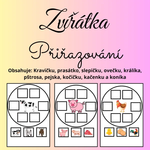 🐃🐖🐐🐓🐕Zvířátka 🐃🐖🐐🐓🐕 1
