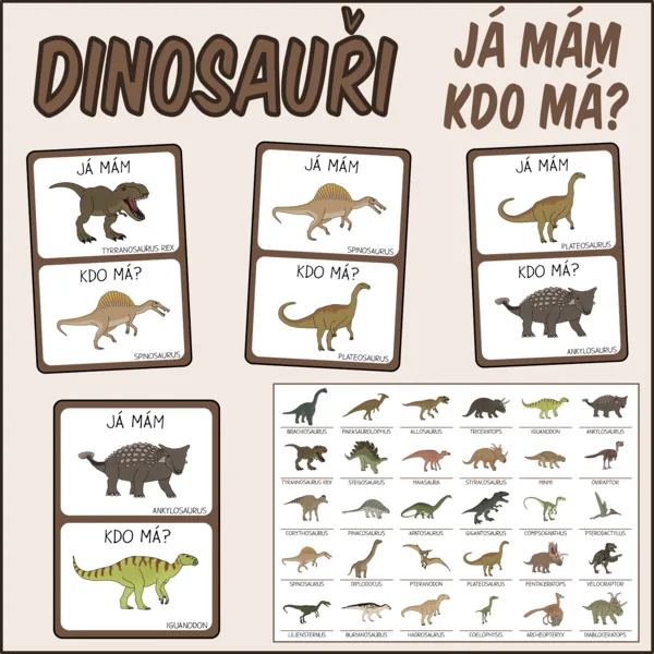 Dinosauři - Já mám, kdo má 1