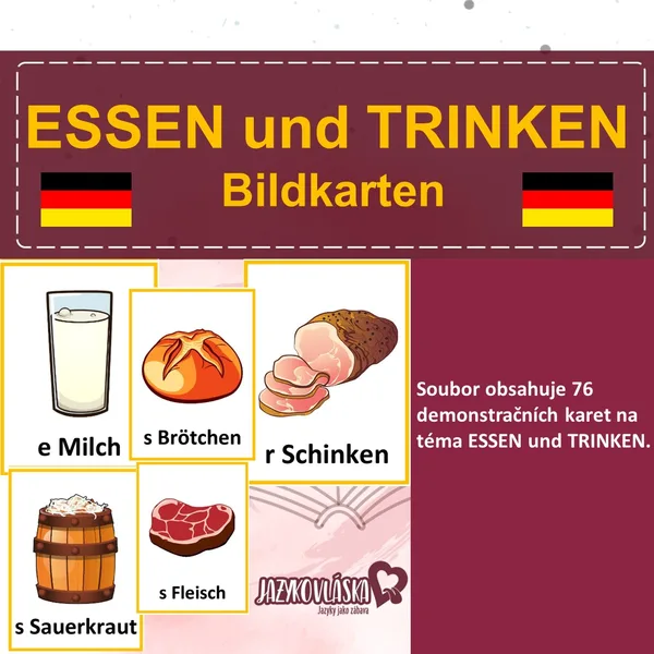 Essen und Trinken Bildkarten 1