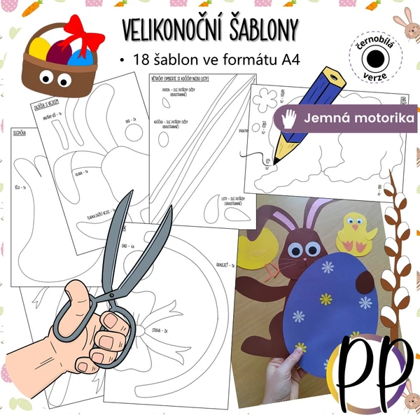 Velikonoční šablony (výzdoba) 1