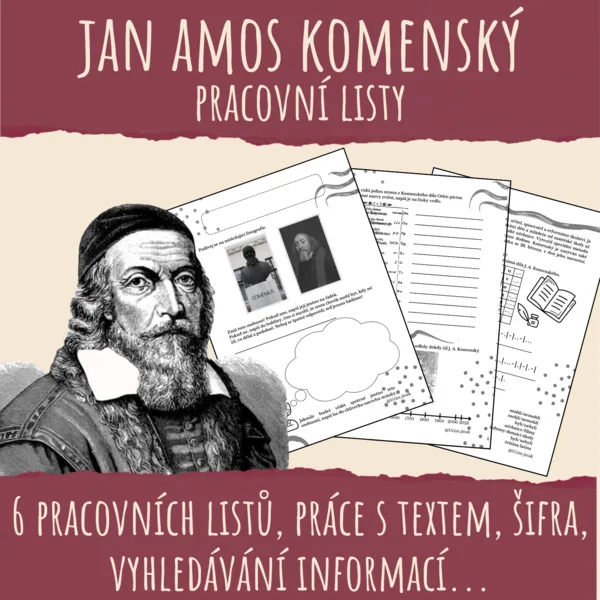 Jan Amos Komenský - pracovní listy 1