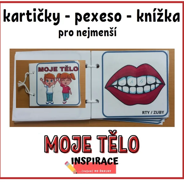MOJE TĚLO (kartičky, pexeso, knížka) 1