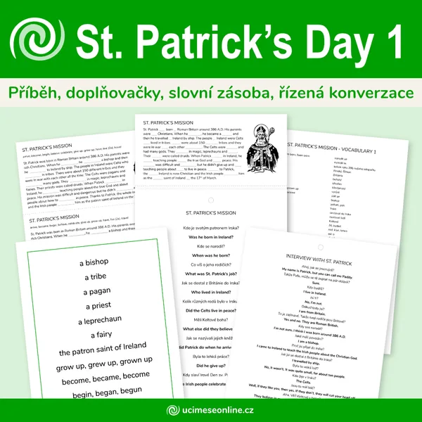 St. Patrick's Day 1 - poslání sv. Patrika, konverzační aktivity 1