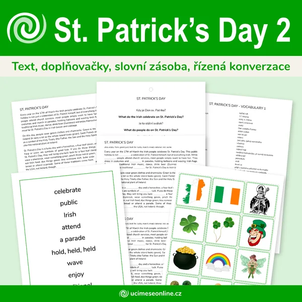 St. Patrick's Day 2 - oslavy Dne sv. Patrika, konverzační aktivity 1