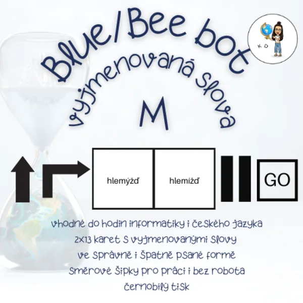 Blue bot/Bee bot vyjmenovaná slova po M 1