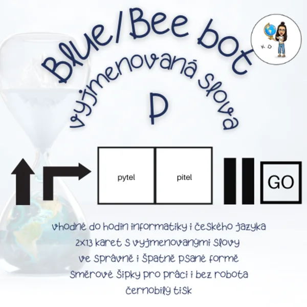 Blue bot/Bee bot vyjmenovaná slova po P 1