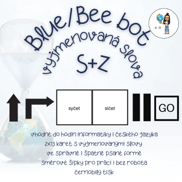 Blue bot/Bee bot vyjmenovaná slova po S+Z 1