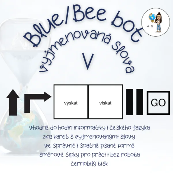 Blue bot/Bee bot vyjmenovaná slova po V 1
