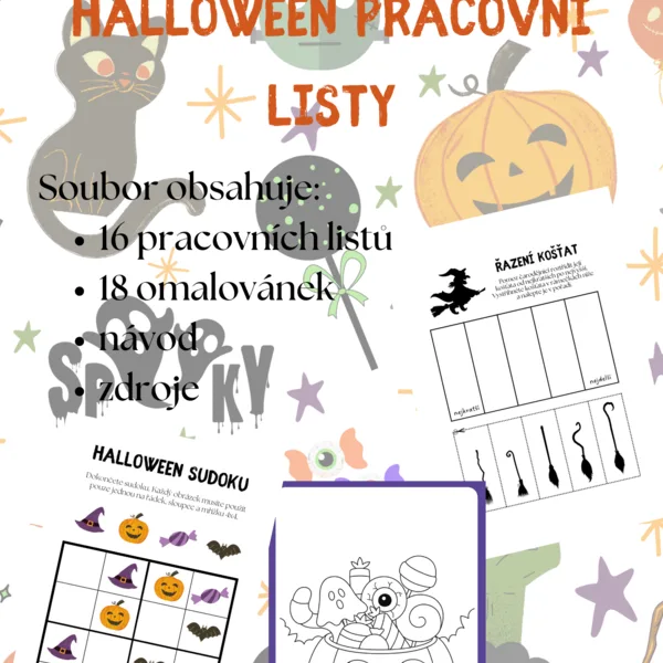 Halloween - pracovní listy 1