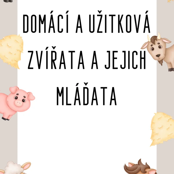 Domácí zvířata 1