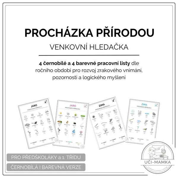 Procházka přírodou - venkovní hledačky 1