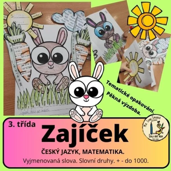 Zajíček - ČJ, M. 3. třída. Tematické opakování. 1
