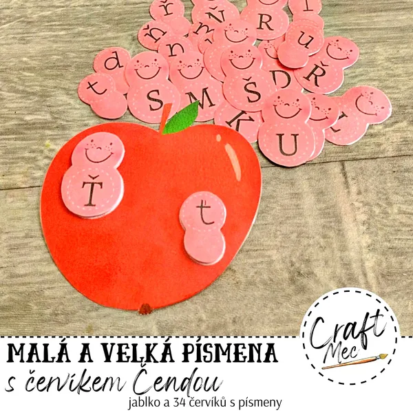 MALÁ A VELKÁ PÍSMENA S ČERVÍKEM ČENDOU 1
