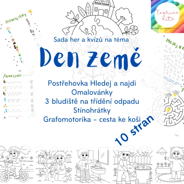Den Země - kvízy a omalovánky 1