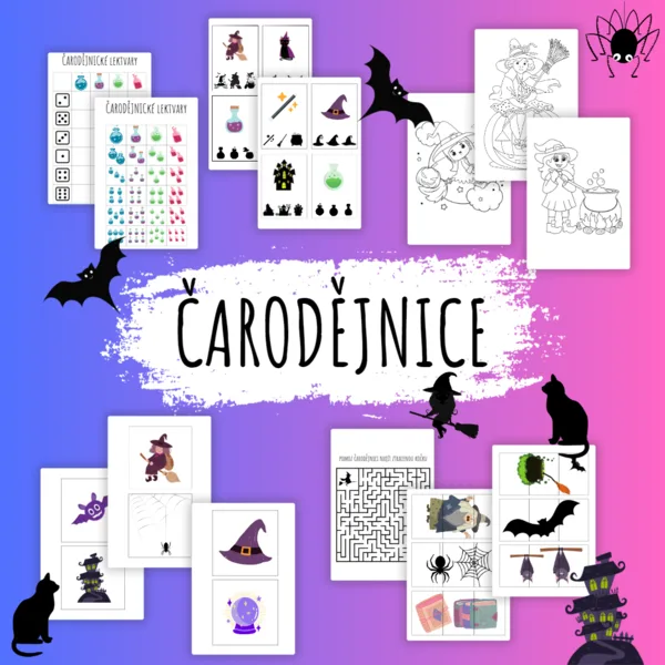 Čarodějnice - soubor aktivit 1
