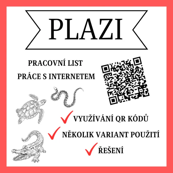 PLAZI - pracovní list, práce s internetem 1