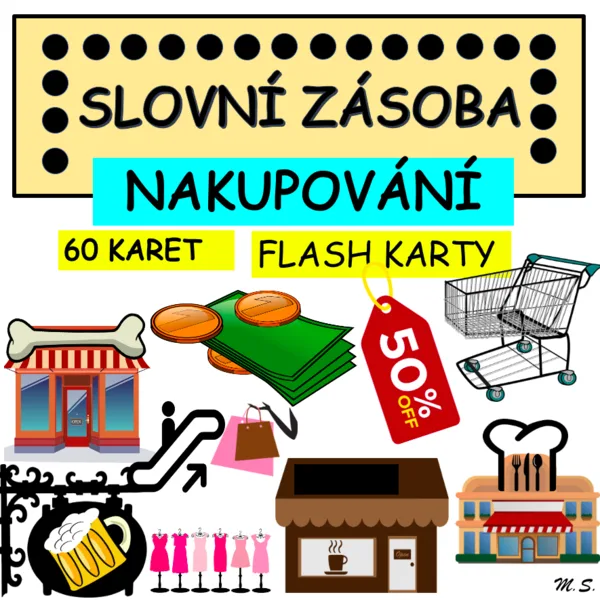 Shopping - flashcards/Nakupování - flashkarty 1