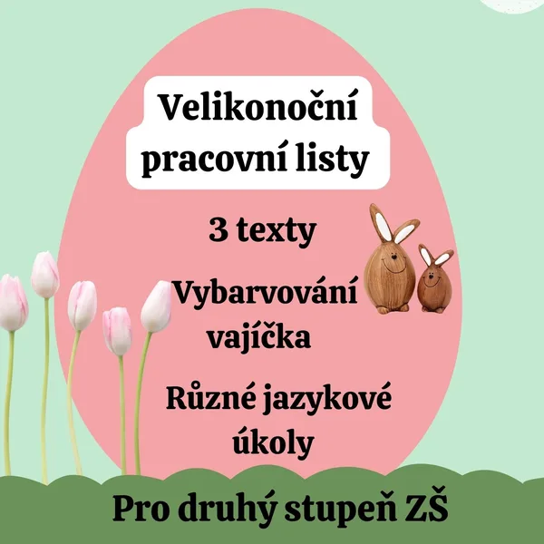 Velikonoce - pracovní listy s jazykovými úkoly  1
