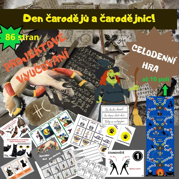 ČARODĚJNICE - PŘÍPRAVA DO HODIN HRAVÉ UČENÍ - PROJEKTOVÝ DEN 1